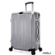 AOU 極速致美系列高端鋁框箱 29吋 獨創PC防刮專利設計飛機輪旅行箱 (銀河灰) 90-020A