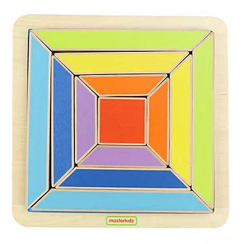 學習板系列【好童年玩具】Masterkidz-EL 彩色方環拼圖遊戲板
