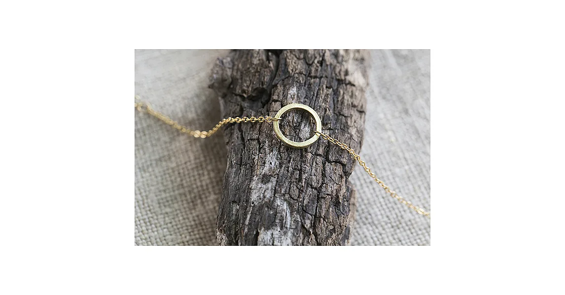 Circular 迴圈 金工手工手鍊 黃銅系列Brass Gold