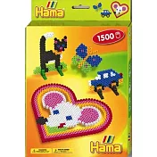 《Hama 拼拼豆豆》1,500顆拼豆主題樂園包-大愛心形自由創作