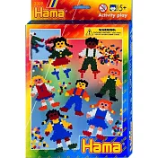 《Hama 拼拼豆豆》1,500顆拼豆主題樂園包-男孩與女孩