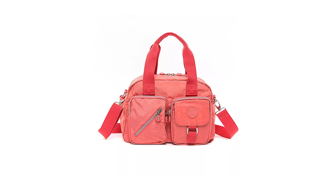 COUNT DUCK 美系悠活輕量手提側背2way包-CD-015粉橘色