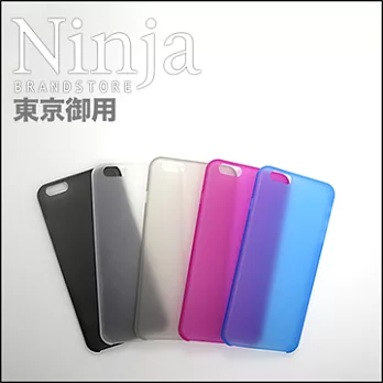 【東京御用Ninja】iPhone 6s Plus (5.5吋) 超薄質感磨砂保護殼（霧透黑）