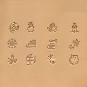 【頤坊皮藝】聖誕裝飾皮革印花工具組