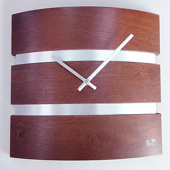 ORIENT東方 BIBA系列 BW-269-藝術居家拱型生活掛鐘(木紋色)