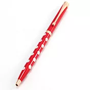 MITIQUE美締克 Oriental 東方美系列 蜜桃紅小圓點玫瑰金夾原子筆