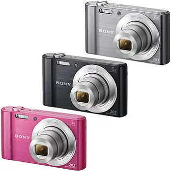 SONY DSC-W810高畫質數位相機(公司貨)-加送64G記憶卡+專用電池+專用座充+清保組+讀卡機- 銀色