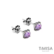 【TiMISA】純淨純鈦耳針一對_神秘紫