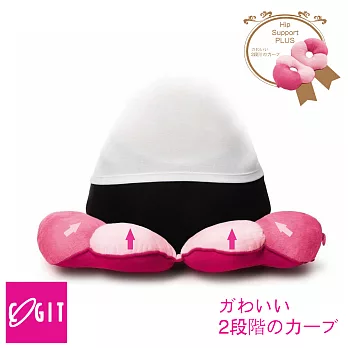 【日本COGIT】棉花貝果集中坐姿矯正美尻美臀墊 靠墊(多用款) 草莓紅