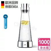 【德國EMSA】頂級玻璃保冷水瓶 保冷瓶 含保冰裝置 德國原裝進口(保固2年)(不鏽鋼)-原鋼色