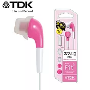 TDK CLEF- Fit2 Smart 可通話耳塞式繽紛耳機桃紅