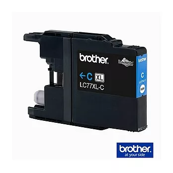 Brother LC-77XL-C 原廠盒裝藍色墨水匣(超大容量)