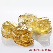 石頭記 黃水晶貔貅項鍊-極富納財(一對)黃水晶