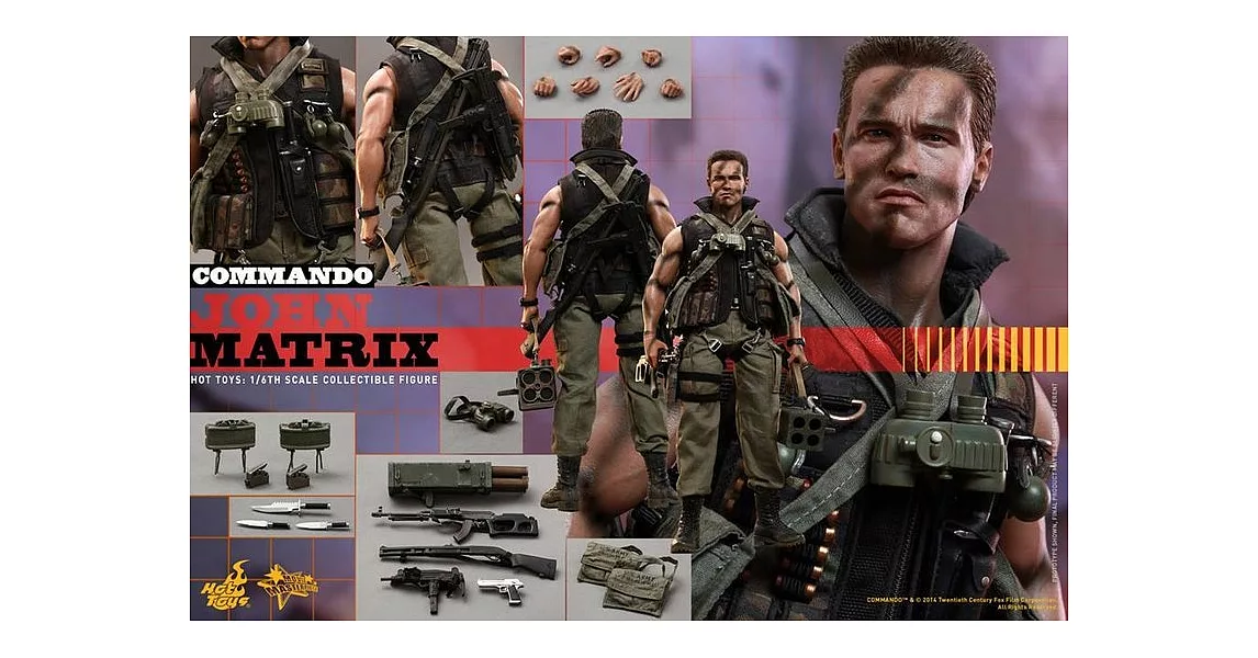 野獸國 HOT TOYS MMS276 魔鬼司令 約翰 馬特里克斯