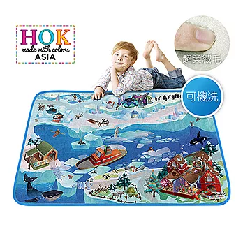 【比利時HOK】極地大冒險可水洗柔軟遊戲墊