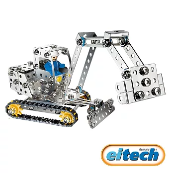 【德國eitech】益智鋼鐵玩具-3合1挖土機-C11