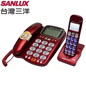 台灣三洋SANLUX數位無線電話機(二色) DCT-8916 紅色紅色