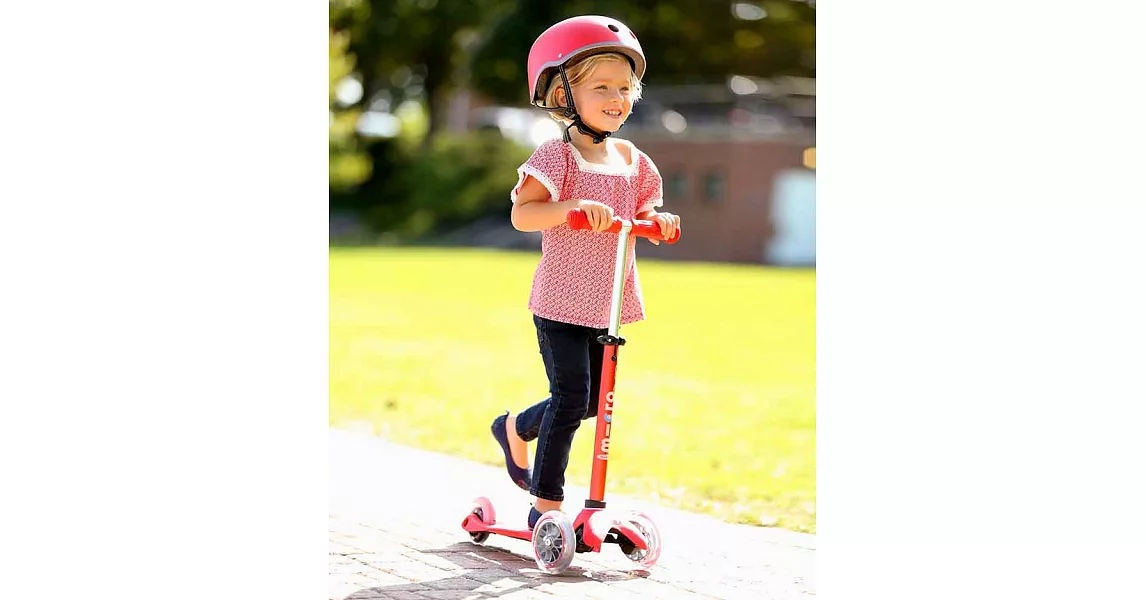 瑞士 Micro Mini Deluxe 兒童滑板車：奢華版 - 紅色