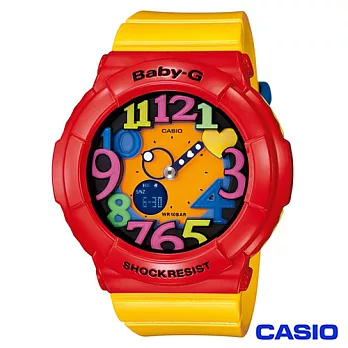 CASIO卡西歐 Baby-G超人氣霓虹照明果凍新色3D時刻繽紛錶 BGA-131-4B5