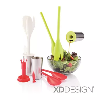 XD-Design Tulip 鬱金香沙拉拌匙組白