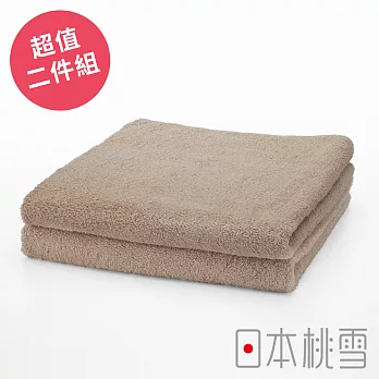 日本桃雪【飯店毛巾】超值兩件組共18色- 胡桃色 | 鈴木太太公司貨