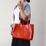CLEDRAN｜日系品牌真皮手工手提包紅色