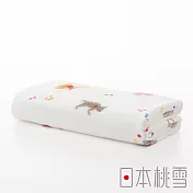 日本桃雪【可愛紗布浴巾】- 小小馬戲團 | 鈴木太太公司貨