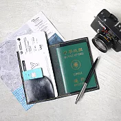 【預購商品】HANDIIN|日系手工真皮護照夾/套 」 深藍色