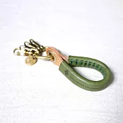 TEHA’AMANA|手工造型皮革鑰匙圈 綠色