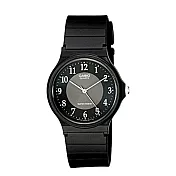 CASIO 卡西歐MQ-24極簡時尚指針中性錶- 黑面同心圓 1B3