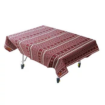 【Outdoorbase】漾彩防水桌布  露營 海灘墊 野餐墊 蛋捲桌桌布 桌巾 - 紅色百凌