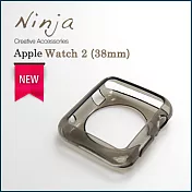 【東京御用Ninja】Apple Watch 2 (38mm)晶透款TPU清水保護套(透黑)