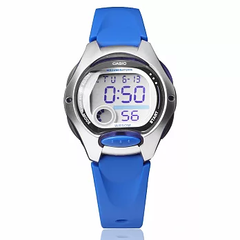 CASIO 卡西歐 LW-200 小巧時尚亮色系輕鬆配戴防水電子錶-2A 天空藍