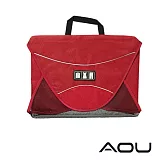 AOU 防皺襯衫收納 商務旅行包 衣物折疊 收納包 (多色任選) 66-033紅