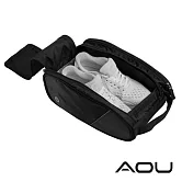 AOU 旅行收納萬用袋 鞋袋 鞋包 露營收納包 多功能裝備工具袋 (黑)66-041