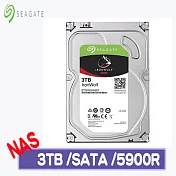 Seagate 希捷 IronWolf 3TB 3.5吋NAS硬碟 (ST3000VN007-3Y)