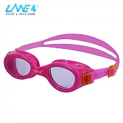 LANE4羚活兒童防霧泳鏡 A337淺紫/粉紅