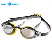 【邁俄威】俄羅斯MADWAVE成人泳鏡X-LOOK MIRROR(送耳塞)黃色