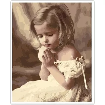 ArtLife藝術生活【DT001】少女的祈禱_DIY 數字 油畫 彩繪