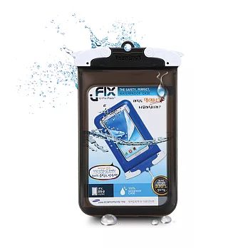原裝進口 UFixPack 6吋以下智慧型手機防水袋黑
