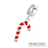 Angemiel安婕米 義大利925純銀串珠 聖誕枴杖 吊飾