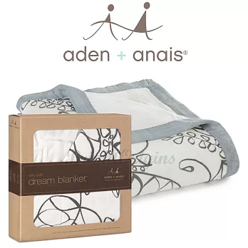 美國Aden+Anais 竹纖維四層厚毯 月光小枝葉9305
