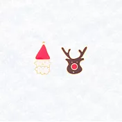 Little OH! 聖誕系列 手作耳環（聖誕禮物/聖誕樹/拐杖/雪人/可可/雪花/聖誕老人/聖誕許願襪/麋鹿）交換禮物 台灣設計 - 麋鹿