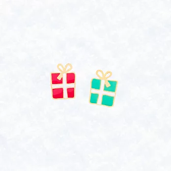 Little OH! 聖誕系列 手作耳環（聖誕禮物/聖誕樹/拐杖/雪人/可可/雪花/聖誕老人/聖誕許願襪/麋鹿）交換禮物 台灣設計 -禮物-綠