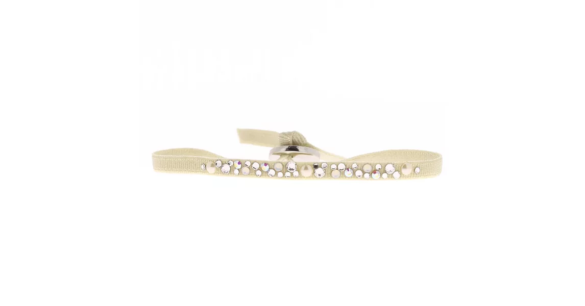 法國 Les Interchangeables 水晶絲緞手鍊 A36659(Sand)