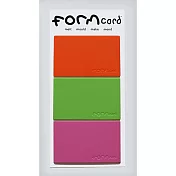 FORMcard多功能隨身塑形凝土 - 橘／綠／粉紅