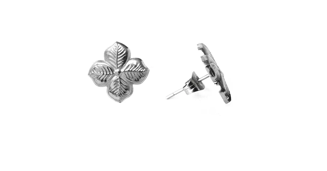 Anna Lou OF LONDON 倫敦品牌 hyacinth 優雅風信子 花朵耳環 銀色