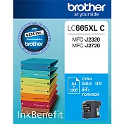 Brother LC665XL-C 原廠藍色墨水匣