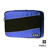 AOU 透氣輕量旅行配件 萬用包 露營收納包 多功能裝備工具袋 單層衣物收納袋 單入-大(多色任選)66-035A 深藍