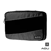 AOU 透氣輕量旅行配件 萬用包 露營收納包 多功能裝備工具袋 雙層衣物收納袋 單入-大(多色任選)66-037A 黑